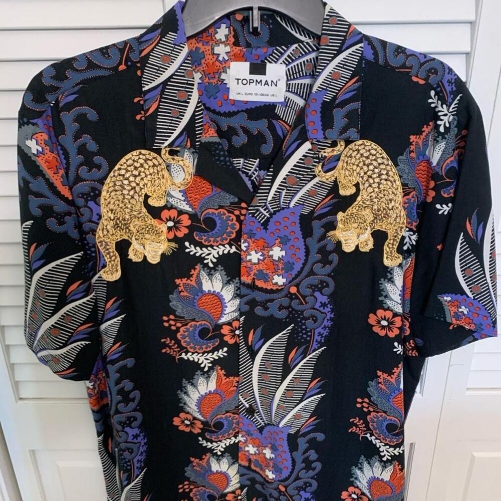 Topman Men's multi Shirt